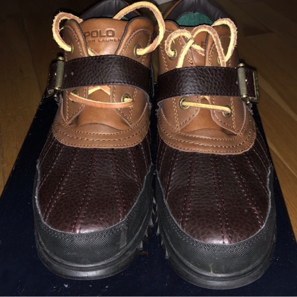 Polo boots ankle low top brown leather main image 4